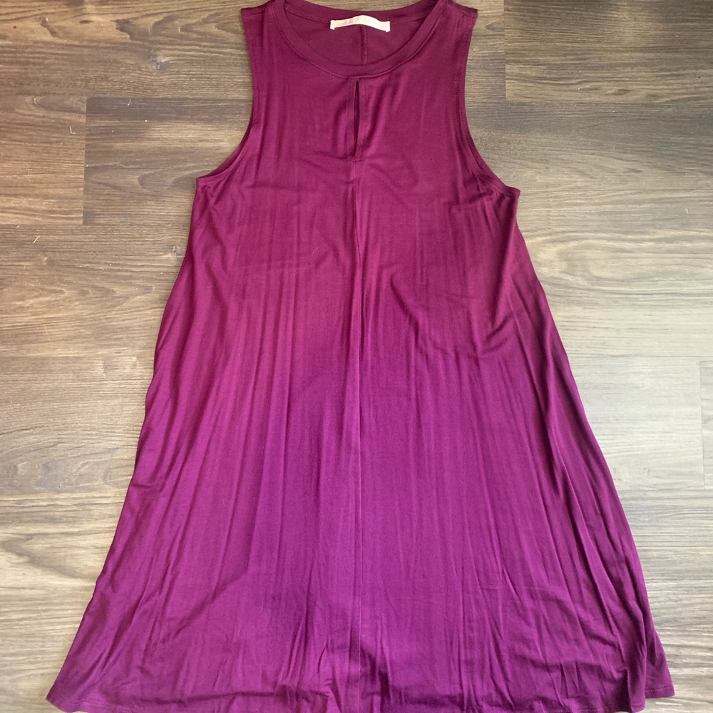 DoubleZero T-shirt Dress with Keyhole